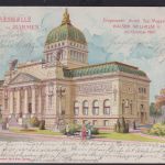 Litho Ansichtskarte Barmen Wuppertal Ruhmeshalle Kunstanstalt Hyll & Klein nach