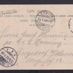 Ansichtskarte Zürich Kirche Enge Park nach Bergedorf 25.10.1902 Marke entfernt