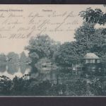 Ansichtskarte Hamburg Uhlenhorst Feenteich Wald Bootshaus nach Wilster Schleswig