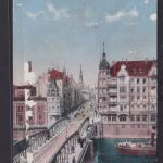 Ansichtskarte Künstlerkarte Posen Walischeibrücke Preussen Warthe Fluss Polen