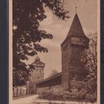 Ansichtskarte Krakau Schlesien Polen Bastei Floriantor nach Wien 01.07.1942