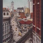 Ansichtskarte New York Herald Square Blich nach Broadway Hotel Mc Alpin Hochbahn