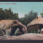 Ansichtskarte Künstlerkarte Ukraine Hütten Obdach Feldpost 27.08.1917