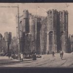 Ansichtskarte Gent Belgien Chateau des Comtes Schloss nach Sachsen Meiningen