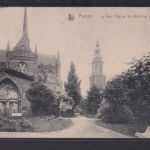 Ansichtskarte Furnes Kirche Park Norwegen Feldpost nach Wolfenbüttel