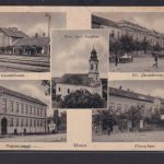 Ansichtskarte Monor Kirche Bahnhof Ansichten Ungarn nach Matyasföld Budapest