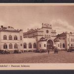 Ansichtskarte Lublin Bahnhof Oldtimer Polen