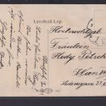 Ansichtskarte Versecz Beamten Kolonie Berge Serbien nach Wien 03.08.1913