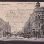 Ansichtskarte Szombathly Strassenansicht Strassenbahn Ungarn nach Graz
