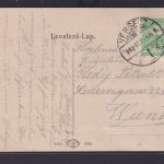 Ansichtskarte Versecz Serbien Weinberg Krankenhaus Berge nach Wien 07.09.1913