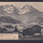 Ansichtskarte Engstligenthal Bern Schutzhütte Gebirge Schneegipfel ab