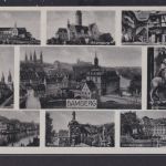 Ansichtskarte Bamberg Michelsberg Altenburg Dom Domreiter Rathaus Concordia