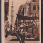 Ansichtskarte Cairo Kairo Ägypten Arab Strasse Händler Esel Moschee