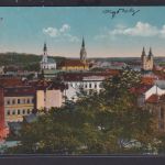 Ansichtskarte Miskolcz Miskolc Ungarn Totalansicht Kirchen nach Röschitz