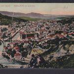 Ansichtskarte Sarajevo Bosnien Herzegowina Jugoslawien Totalansicht Miljacka