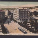 Ansichtskarte Alger Algier Algerien Grand Hotel Excelsior Rue Künstlerkarte