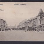 Ansichtskarte Zombor Opština Serbien Strassenansicht Geschäftsstrasse Feldpost