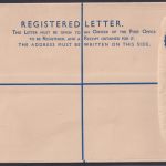 Ganzsache Malta Einschreibeumschlag 6 pence blau postal stationery