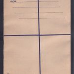 Ganzsache British Malaya Einschreibeumschlag 20 cts blau postal stationery