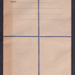 Ganzsache British Malaya Einschreibeumschlag 20 cts blau postal stationery