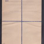 Ganzsache British Malaya Einschreibeumschlag EU 20 cts blau postal stationery