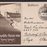 Buchholz Sport Deutsches Reich Ganzsache Olympia Spiele Berlin selt. SST