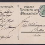 Briefmarken Deutsches Reich Privatganzsache Königspaar Württemberg Blumentag