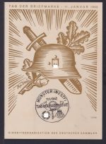 Militaria Propaganda Deutsches Reich Brief Philatelie Sonderkarte Tag der