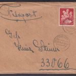 Deutsches Reich Brief Feldpost frankiert Saalfeld Thüringen n 33066 II Weltkrieg