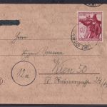 Ostmark Linz Deutsches Reich Brief EF 898 Landesschießen Tirol Österreich n Wien