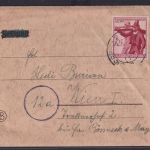 Ostmark Linz Deutsches Reich Brief EF 898 Landesschießen Tirol Österreich n Wien