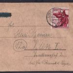 Ostmark Linz Deutsches Reich Brief EF 898 Landesschießen Tirol Österreich n Wien