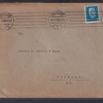Deutsches Reich Brief 25 Pfg. Reichspräsidenten Destination Hamburg Curacao