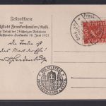 Flugpost Deutsches Reich Brief Kyffhäuser Flug auf Künstler Festpostkarte