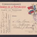 Militaria Frankreich Feldpost Karte Miltitär Krieg