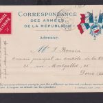 Militaria Frankreich Feldpost Karte Miltitär Krieg
