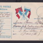Militaria Frankreich Feldpost Karte Miltitär Krieg