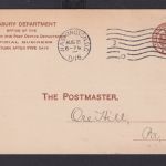 USA Ganzsache Postsache Penalty for privat USE 300 braun Washington 22.8.1916