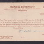 USA Ganzsache Postsache Penalty for privat USE 300 braun Washington 22.8.1916