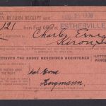 Kiron Iowa USA nach Estherville Return Info 25.8.1900
