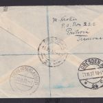 Flugpost Pretoria Afrika Südafrika Brief Eibau Zittau Sachsen via Dresden 1937