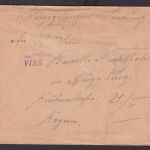 KGF Kriegsgefangenenpost Feldpost aus Frankreich n Augsburg Bayern I. Weltkrieg
