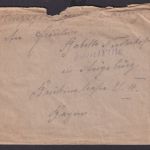 KGF Kriegsgefangenenpost Feldpost aus Frankreich n Augsburg Bayern I. Weltkrieg
