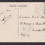 Libanon Asien Ansichtskarte Baalbek Tempel nach Frankreich 1912