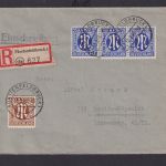 Bizone AM-Post R Brief incl. Paar 25 Pfg. Fürstenfeldbruck nach Berlin Köpenick