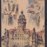 Leipzig Sachsen 1 Leipziger Friedensmesse tolle Künstler Anlasskarte SST 1947