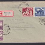 Deutsches Reich R Brief MIF Mindelheim Lindau Motiv Brandenburger Tor 23.11.1942