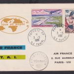 Flugpost Frankreich Französisch Polynesien Kolonien Brief tolle Klappkarte