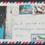 Flugpost Frankreich Französisch Polynesien Kolonien Brief Papeete R.P. Annexe