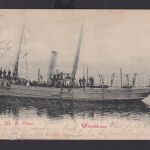 Ansichtskarte Kiel Schiff MS Otten Schleswig Holstein nach Breslau Schlesien